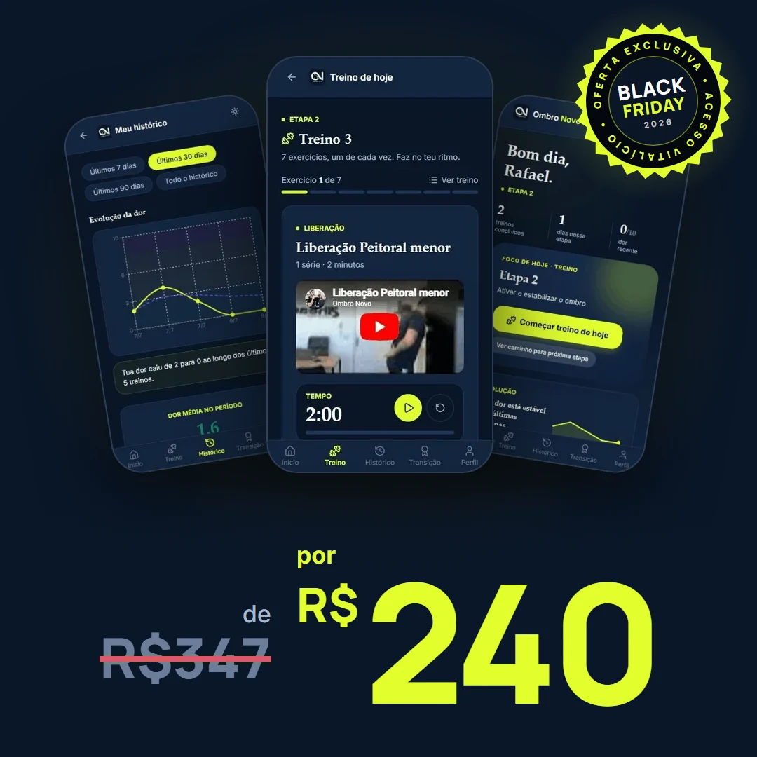 Oferta Black do Ombro Novo: de R$347 por R$240